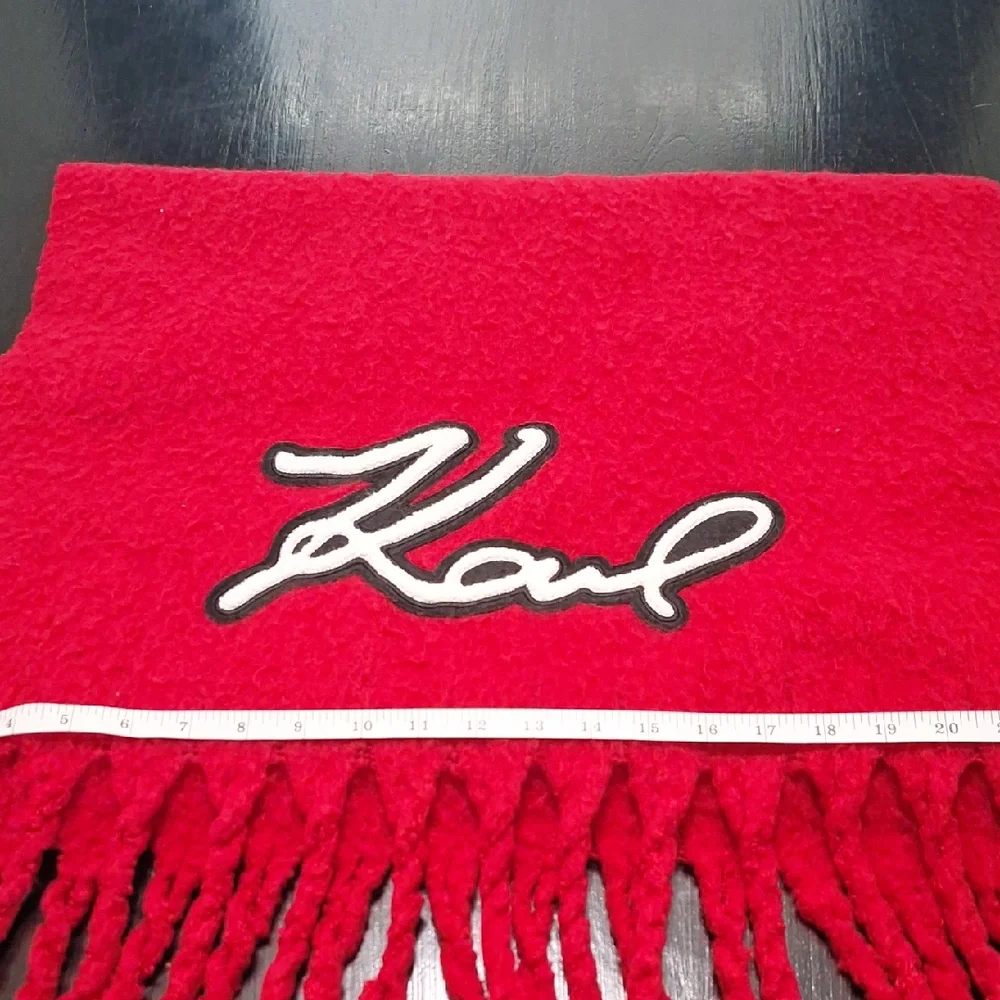 Red Fringe Scarf/Wrap - Picture 1 of 2